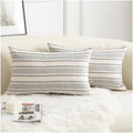 Cethom Decorative Boho Lumbar Throw Pillow Covers, Farmhouse Textured Pillow by Cethom