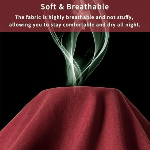 Ruffle Body Pillow Pillowcase, Wine Red - Image 7