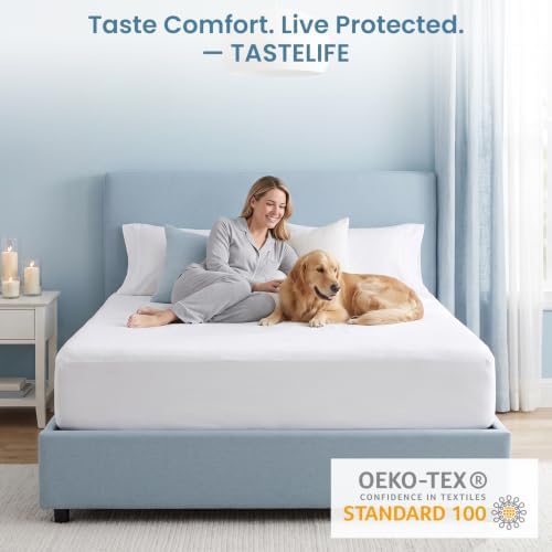 TASTELIFE Twin Waterproof Mattress Protector, Microfiber, 39x75 Inches - Image 6