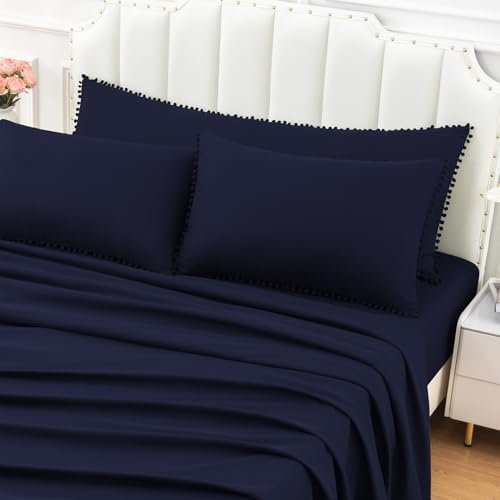 Pom Poms Pillow Shams Body Size, Soft Microfiber Shams Cover - Image 5