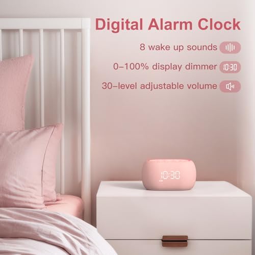 ANJANK White Noise Sound Machine Alarm Clock - Image 6