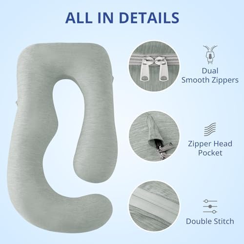 Sasttie Cooling Pregnancy Pillow Cover - Image 4