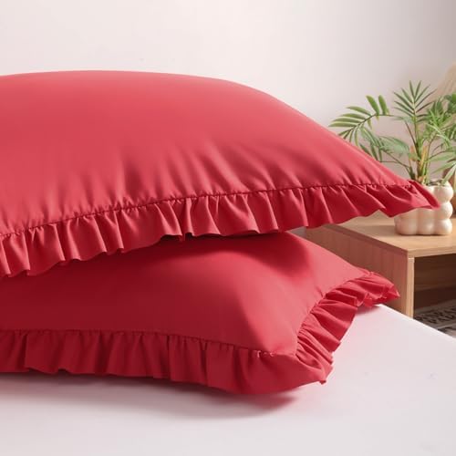 BEDSUM Standard Ruffled Pillow Shams by BEDSUM