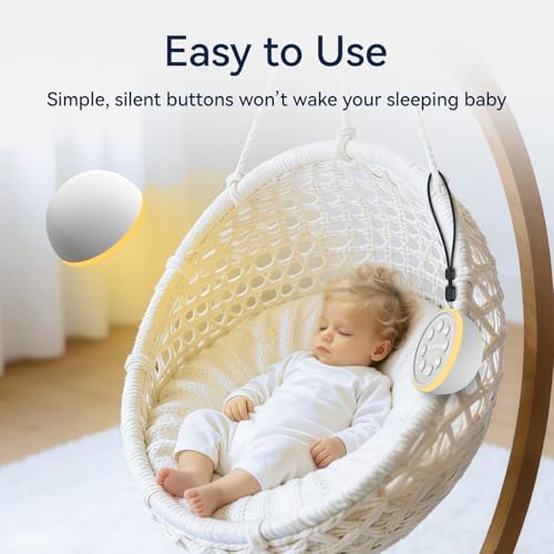 Portable Sound Machine Night Light White Noise Machine Mini Baby Shushing Sleep - Image 6