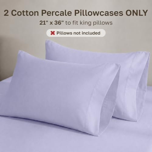 California Design Den 100% Organic Cotton 2-Pack Pillow Cases King Size - Image 3