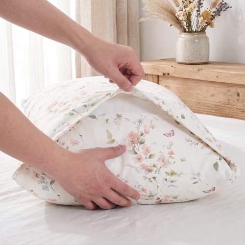Bedorm 20 x 54 Body Pillow Cover Cotton Floral Body Pillow Case 1 Pcs, Soft & - Image 6