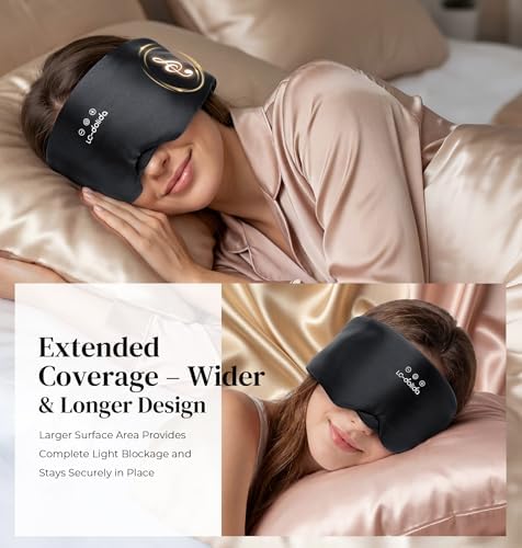 LC-dolida 3D Silk Bluetooth Sleep Mask, Mulberry Silk Sleep Mask - Image 5
