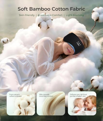 MUSICOZY Sleep Mask with Bluetooth Headphones Eyemask - Image 2