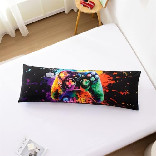 NTBED Tie Dye Gaming Body Pillow Cover Game Console Microfiber Gamer Bedding - Image 2