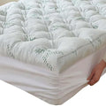 Whatsbedding Memory Foam Mattress Topper 4 Inch Deep Pocket Bamboo-Viscose by WhatsBedding