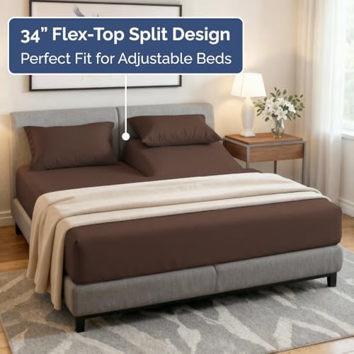 Flex Top Split Head King 4 Piece Sheet Set - Image 4