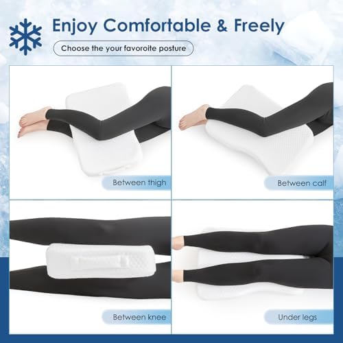 Leg Pillow for Side Sleepers, Memory Foam Knee Pillow for Side Sleeping - Image 3