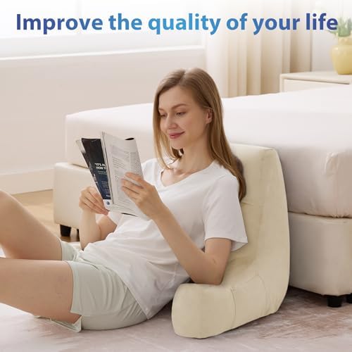 IPYNBAP Back Pillow for Bed Sitting up, Reading Pillow, 20 Inch - Image 6
