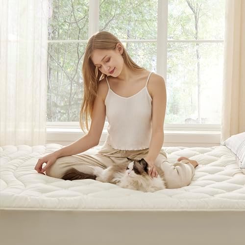 Bedsure King Mattress Pad, Mattress Topper - Image 6