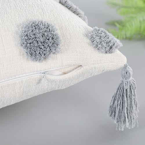 PANOD Decorative Long Lumbar Pillow Cover 14x36 Boho, Super Soft Chenille Extra - Image 5