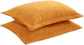 MarCielo 2-Piece Embroidered Pillow Shams, Decorative Microfiber Pillow Covers by MarCielo