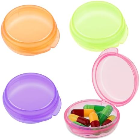 4 Pc Mini Pill Organizer Small Pill Box by WLLHYF