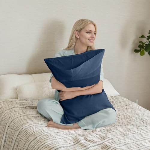 TELUS Pillow Cases Queen Size 2 Pack, Bamboo Rayon Cooling Pillowcases - Image 2