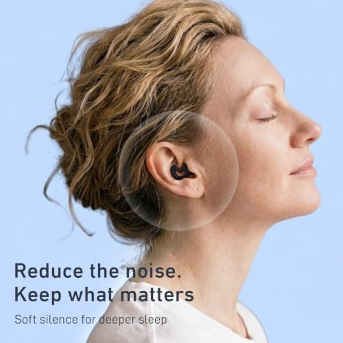 Sleep Ear Plugs for Sleeping, Noise Reduction NRR40dB, Reusable Earplugs for - Image 2