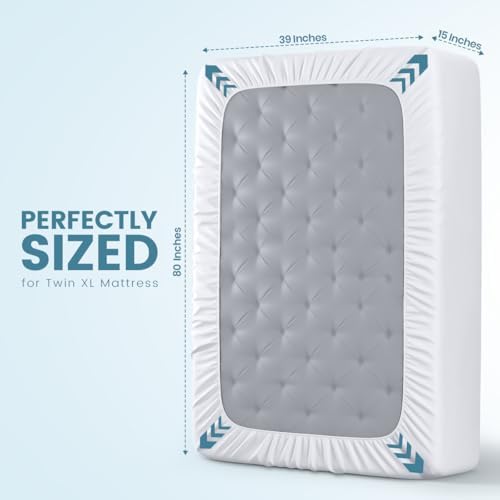 Waterproof Twin XL Size Mattress Protector fits Upto 15" Deep Pocket - Image 4
