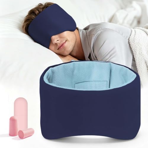 Weighted Sleep Mask for Women Men, Eye Mask for Sleeping by AQATNFI