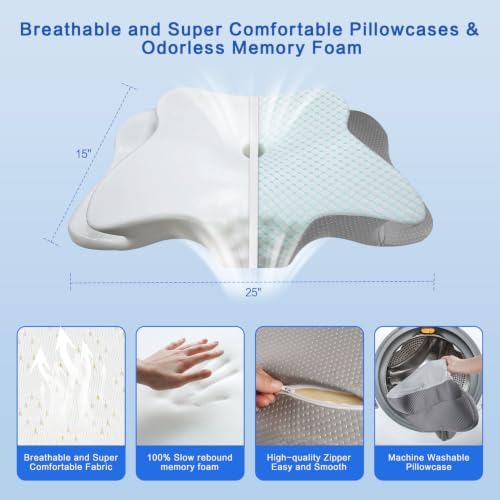 Pain Relief Cervical Pillow for Neck Support, Adjustable Ergonomic Pillow - Image 6