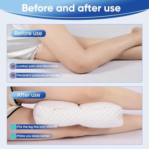 Cooling Knee Pillow for Side Sleeper, 100% Cooling Fabric Pillow for Between - Image 5