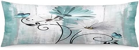 Daisy Flower Body Pillow Cover Foral by TOKILIAR
