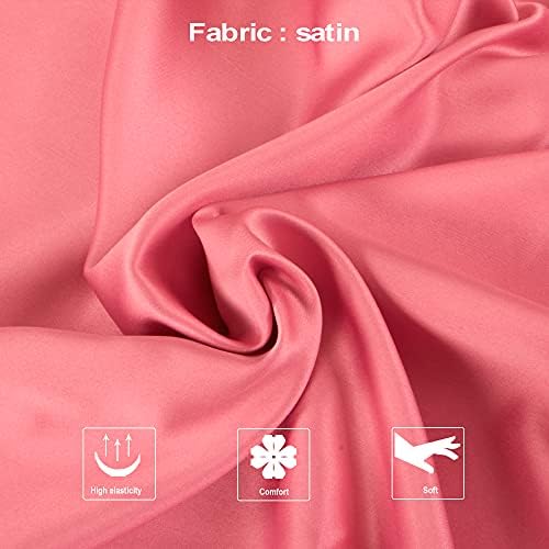 NTBAY Body Satin Pillowcase, Coral Pink - Image 2