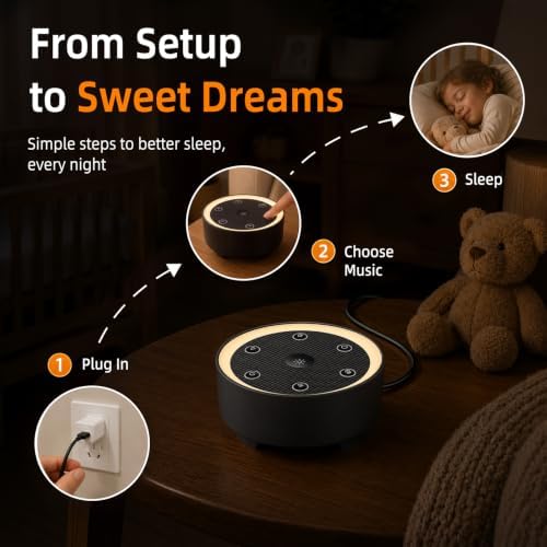 Kipcush White Noise Machine for Sleeping, Baby & Adults, High-Fidelity - Image 7