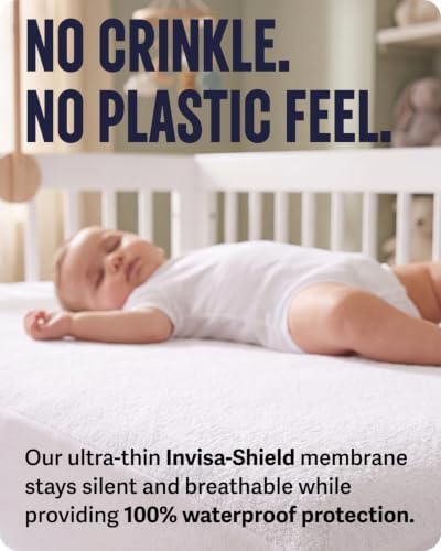 SafeRest Waterproof Crib Size Mattress Protector - Image 3