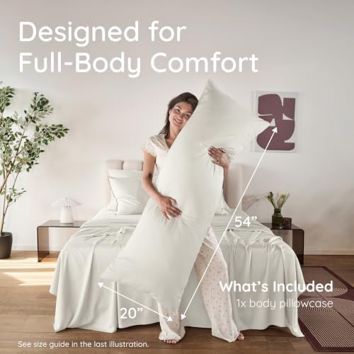 Bambaw Body Pillow Case Cover 20x54 – 100% Viscose Derived from Bamboo Body - Image 2
