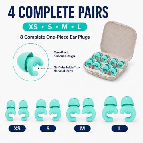 Noise Cancelling Ear Plugs Sleep 33dB NRR Side Sleep Small Ear - Image 2