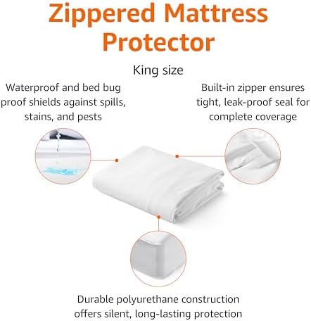 Amazon Basics Zippered Waterproof Mattress Encasement - Image 2