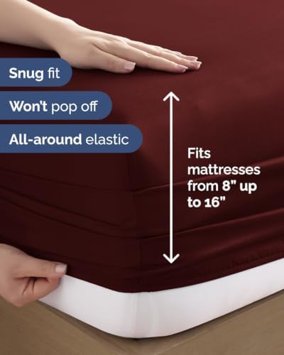 Split King 7 Piece Bed Sheet Set - Image 3