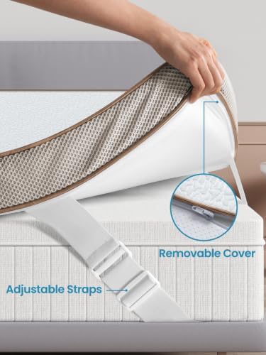 BedStory Cooling Mattress Topper Full Size 4 Inch, Gel Infused Memory Foam - Image 6