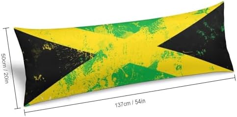 Jamaican Flag Body Pillow Pillowcase Jamaica Flag Proud Jamaican Long Body - Image 3
