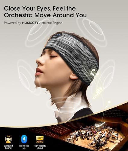 MUSICOZY Bluetooth 5.4 Sleep Headphones Headband Sports Wireless Audio - Image 4