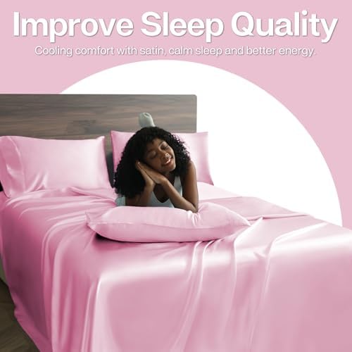 MR&HM Satin Pillowcase 2 Pack, King Size 20"x36" - Image 4
