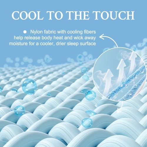 YOUR MOON Cooling Mattress Pad Queen Size, Soft Breathable Pillow Top Mattress - Image 3