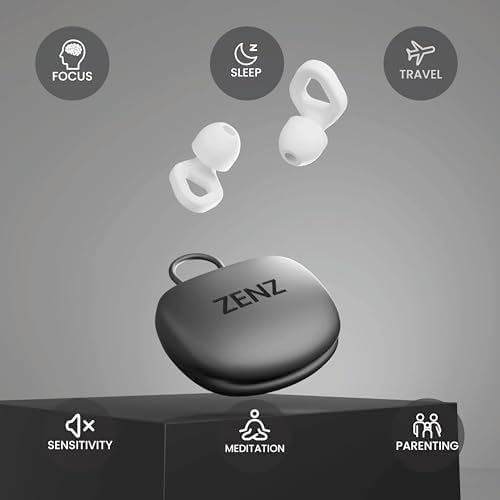 Zenz Unwind Ear Plugs for Sleeping Noise Reduction – Soft Silicone Reusable - Image 3