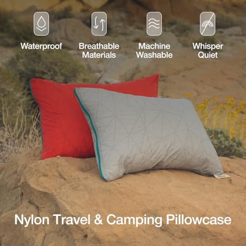 Coop Home Goods Nylon Camping and Travel Pillow Cover, Waterproof Camping - Image 2