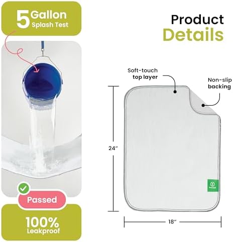IMPROVIA® Washable Underpads, Heavy Absorbency Reusable Incontinence Pads - Image 3