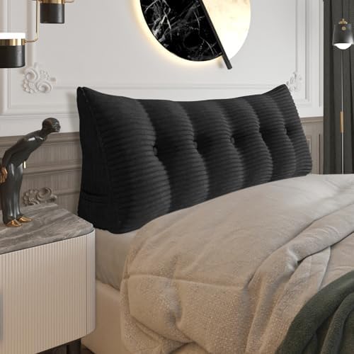 Headboard Pillow Queen, Bed Wedge Pillow Headboard Headrest by Bncktrd