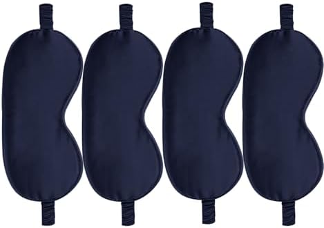 4PACK Sleep Masks Satin Eye Mask Silk Eyes Cover Silky Blindfold Blackout by WJingYiJia