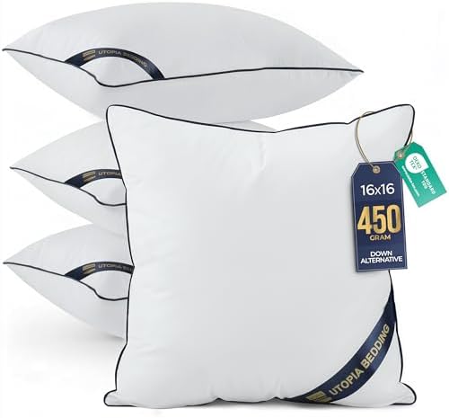 Utopia Bedding 16x16 Throw Pillow Inserts, Decorative Pillows by UTOPIABEDDING