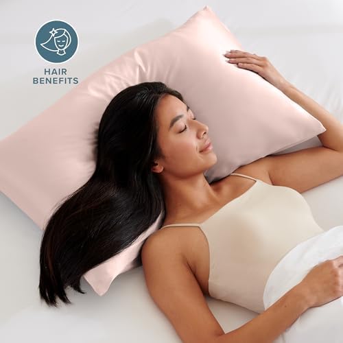 Bare Home Satin Pillowcases Envelope - Image 2