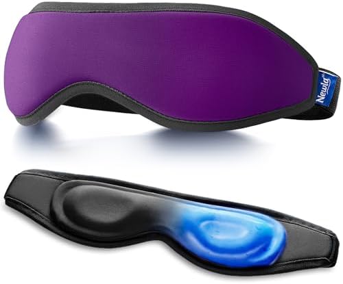 Cooling Gel Eye Mask for Puffy Eyes, Contoured Cold Compress for Eyes by NEWLA