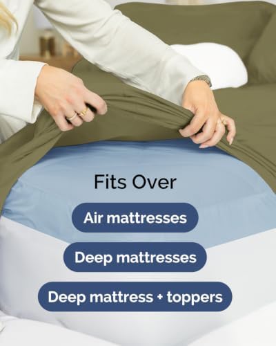 CGK Linens 2 Pack Extra Deep Cal King Fitted Sheets - Image 7