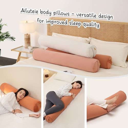 Body Pillow for Adults, Long Round Pillow, Big Cylindrical Pillow, Large Full - Image 6